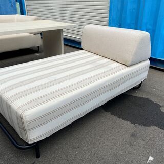 アクタス ACTUS FBシリーズテーブル オウンシリーズソファ リビングダイニングテーブルセット 3点セット ベージュ系 中古品