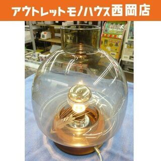 昭和 レトロ ランプ 切子ガラス 稲 日本特殊硝子 1987年製...