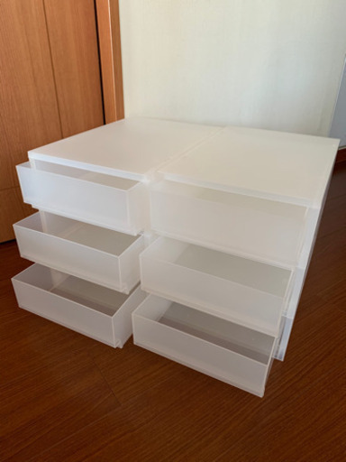 無印良品ポリプロピレンケース引出式 浅型 3段2点セット Nyannyan7 新百合ヶ丘の収納家具 収納ケース の中古あげます 譲ります ジモティーで不用品の処分