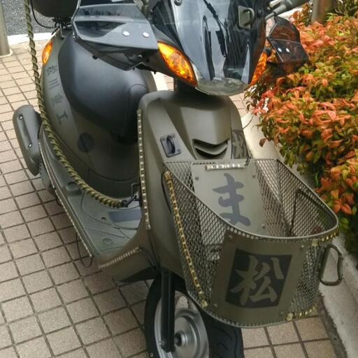 YAMAHA ヤマハ　JOG ジョグ　カスタム ミリタリー ペイント　中古、美品