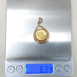 金貨　コイン　ネックレストップ　ペンタントヘッド　M018