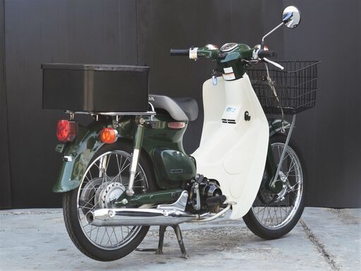 愛媛発☆ ホンダ スーパーカブ C50 FI車 緑 すぐ乗れます♪ 前かご