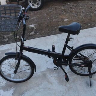 特価20インチ折り畳み黒 (安い) ちはら台の折りたたみ自転車の中古 