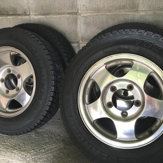 程度良好！　スズキ　ジムニー用スタッドレス　アルミ4本セット！！