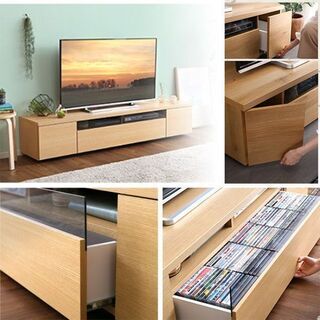 新品未使用☆シンプルで美しいスタイリッシュなテレビ台(テレビボード