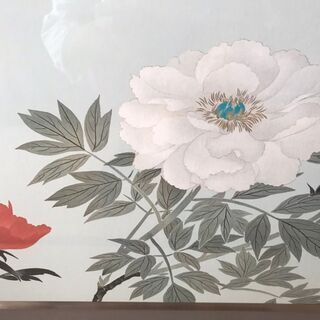 小林古径　牡丹　工芸画　日本画家　大正　新古典様式