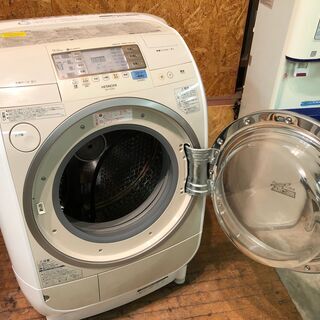 管理KRS237】HITACHI 2010年 BD-V2200R 9.0kg / 6.0kg ドラム式洗濯乾燥機