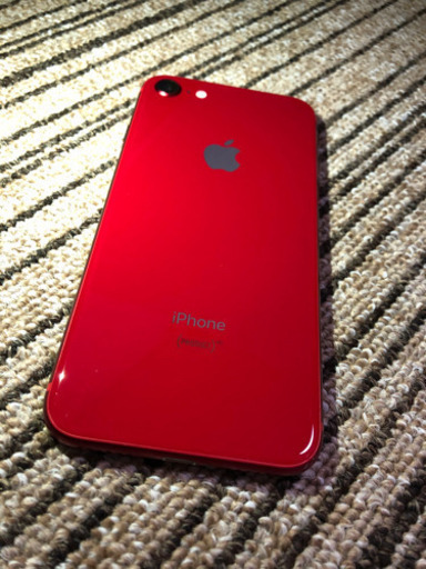 シルバー/レッド 【格安美品】iPhone 8 64GB simフリー本体 221