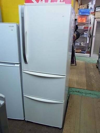東芝 TOSHIBA　3ドア　冷凍冷蔵庫　375L　2011年製　自動製氷機能　ホワイト　ノンフロン　冷蔵庫