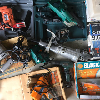 大量 電動工具 まとめ ドリル グラインダ サンダー ジグソー など