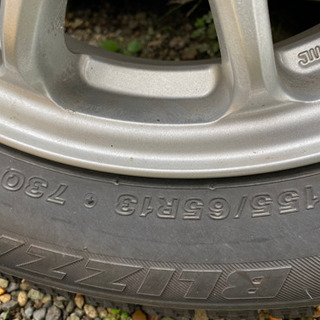 スタッドレスタイヤ155/65R13 ブリヂストンREVO GZ☆PRD アルミ