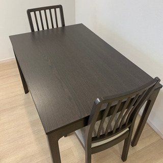 IKEA ダイニングテーブル　椅子2脚付き