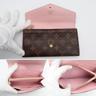 LOUIS VUITTON/ポルトフォイユ サラ モノグラム》ABランク 美品 【公式 