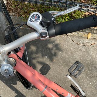 クロスバイク アルミフレーム 430mm 自転車 ピンク◇買取帝国 志木店