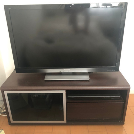 テレビボード テレビ台 ニトリ 99cm テレビボード テレビ台 Tv台 ハイタイプ 大型テレビ 収納 収納付き 棚 キャビネット 家電 こうじ 練馬の家具の中古あげます 譲ります ジモティーで不用品の処分