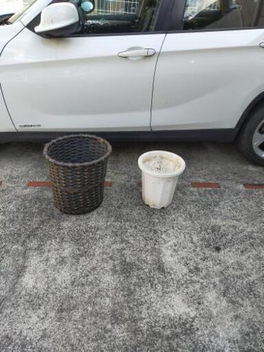 観葉植物用　バスケット　カゴ　展示品　10号鉢が入る
