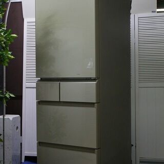 R1871) パナソニック 5ドア NR-E431GV-N 411L ガラストップ 自動製氷 