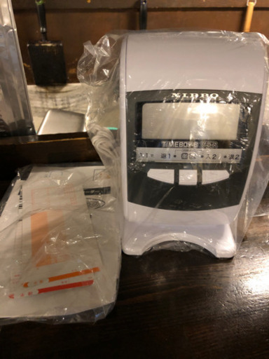 タイムレコーダー新品未使用品❗️タイムカード、説明書付き