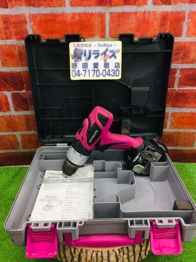 日立 DV14DBL 充電式ドライバードリル【リライズ野田愛宕店】【管理番号：2400010109645】【中古】