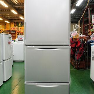 両開き3ドア冷蔵庫 SHARP SJ-W351D-S 2018年製！ 当店の不具合時返金