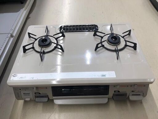 GM123　リンナイ ガステーブル 水無し片面焼 都市ガス13A用 12A用　右強火 クリームベージュ　コンロ　グリル付　KGM64BER 　リサイクルショップ　ケイラック朝霞田島店　配達　配送　設置　販売　買取　回収　朝霞　志木　和光　練馬　板橋　富士見　新座　ふじみ野　川越　所沢　入間　清瀬　戸田　さいたま市　浦和　大宮　蕨　草加　狭山