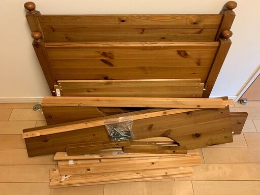 Ikea子供ベッド伸長式 マットレス付き さしあげます Oanakat 大田のベッド キッズ用ベッド の中古あげます 譲ります ジモティーで不用品の処分