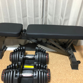 ベンチ台とバーベルです。先月購入品
