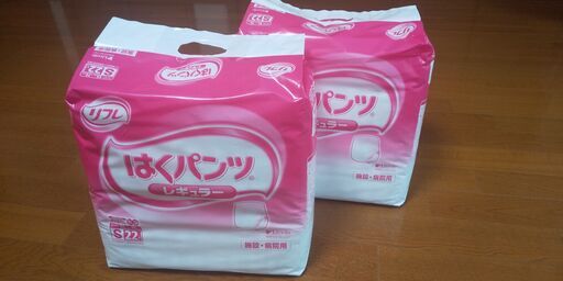 はくパンツレギュラーＳ×22枚／１パック　　介護用品　紙パンツ