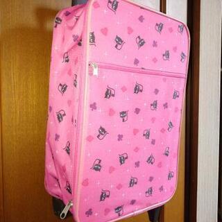 【決まりました】布製のキャリーバッグ　濃いめピンク