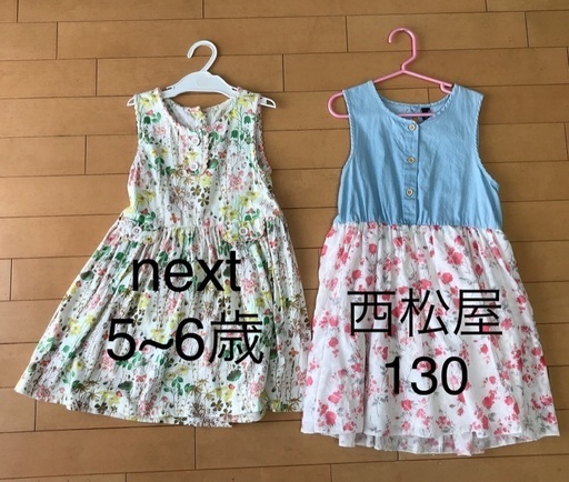 夏用ワンピース6点セット 1 130 ギャップ ネクスト 西松屋 みれちょ 稲毛のキッズ用品 子供服 の中古あげます 譲ります ジモティーで不用品の処分