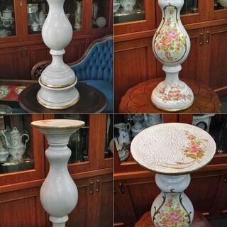 【AR】ロココ飾り杯タワ- クイーン 陶磁器 オブジェ