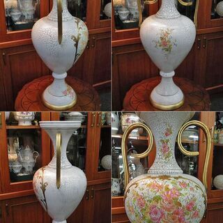 【AR】ロココ飾り杯タワー キング 陶磁器 オブジェ