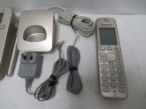 JAKN1545/コードレス電話機/シャンパンゴールド/液晶ディスプレイ/パナソニック/Panasonic/VE-GD53DL/中古品/