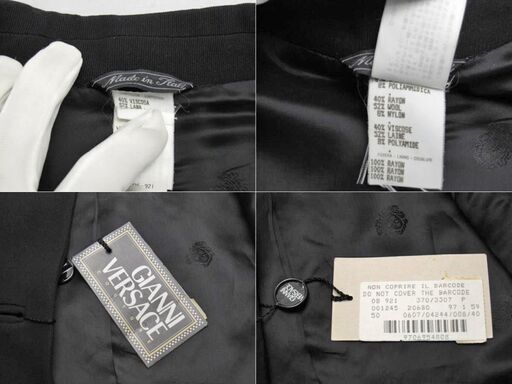 【FA】Versace ジャンニヴェルサーチ 伊製 ウール混 ジャケット