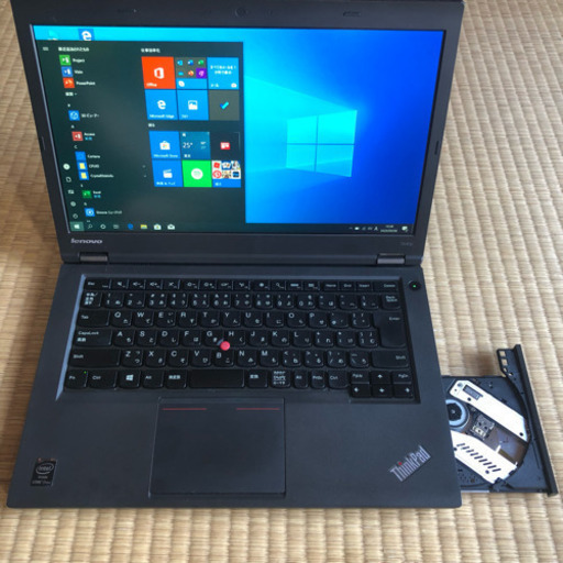 ミニワークスレーションLenovo thinkpad T440P i7 4800MQ メモリ10GB NVIDIA GT 730M SSD128GB+500GB HDD 14インチFHD画面 win10 オフィス