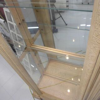 コレクション ボード ラック ケース 収納棚 ヨーロピアン 幅90x奥行40x高さ215cm ホワイト 苫小牧西店