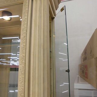 コレクション ボード ラック ケース 収納棚 ヨーロピアン 幅90x奥行40x高さ215cm ホワイト 苫小牧西店