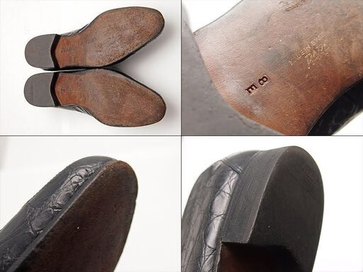 FA】スイス製 BALLY バリー Uチップ ラウンドトゥ レザー スリッポン 8E