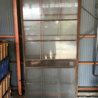 昭和すりガラスの引き戸3枚