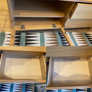 無印良品　テレビボード　タモ材