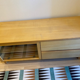 無印良品　テレビボード　タモ材