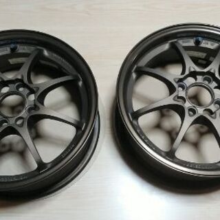【手渡しのみ】【オマケ付】ﾚｲｽﾞ　ｳﾞｫﾙｸﾚｰｼﾝｸﾞCE28N 15インチアルミホイール2本セット(ﾌﾟﾛﾌ必読！)