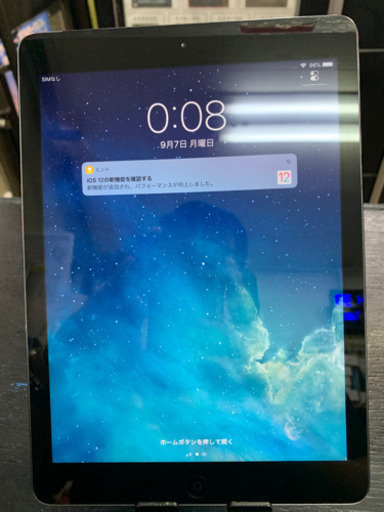 【美品】ipad air 32GB スペースグレイ セルラー\u0026Wi-Fi au ◯判定