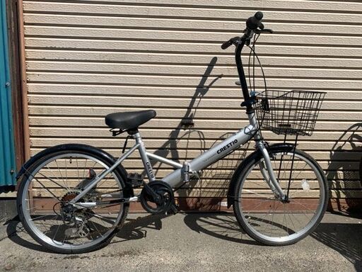 折りたたみ自転車　2019年車　外装6段ギア　20インチ　中古美品