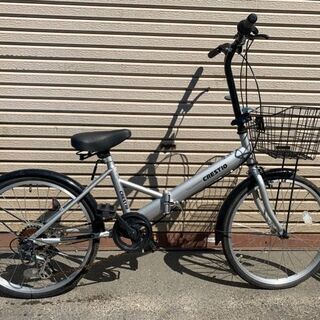 折りたたみ自転車　2019年車　外装6段ギア　20インチ　中古美品