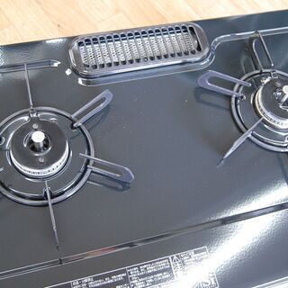 美品 2017年製 都市ガス ガステーブル パロマ 片面水無しグリル 右強火 2口 ガスコンロ 12A/13A 新生活☆ PayPay(ペイペイ)決済可能 ☆ 札幌市 清田区 平岡