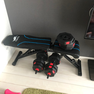 インクラインベンチ  可変式ダンベル20Kg✖️2個  新品未使用