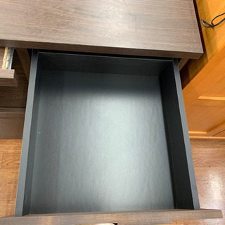 お洒落なダークブラウン系キッチンカウンターです!