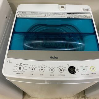 洗濯機 ハイアール Haier JW-C55A 2018年製 5.5kg 中古品②