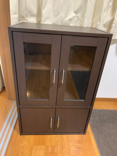 （お譲り先決まりました）食器棚　ブラウン